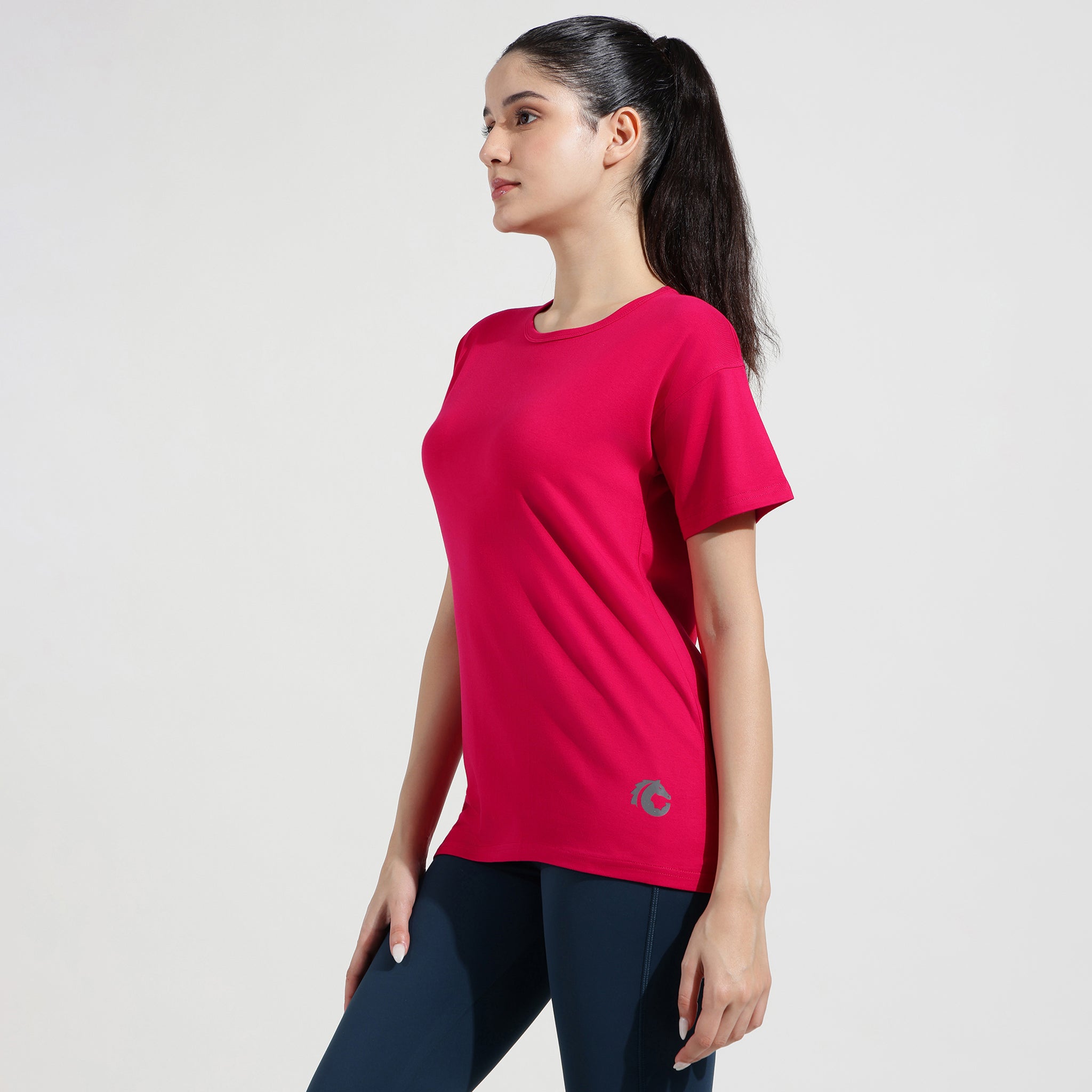 Women’s Rusia Pink Cotton Tee