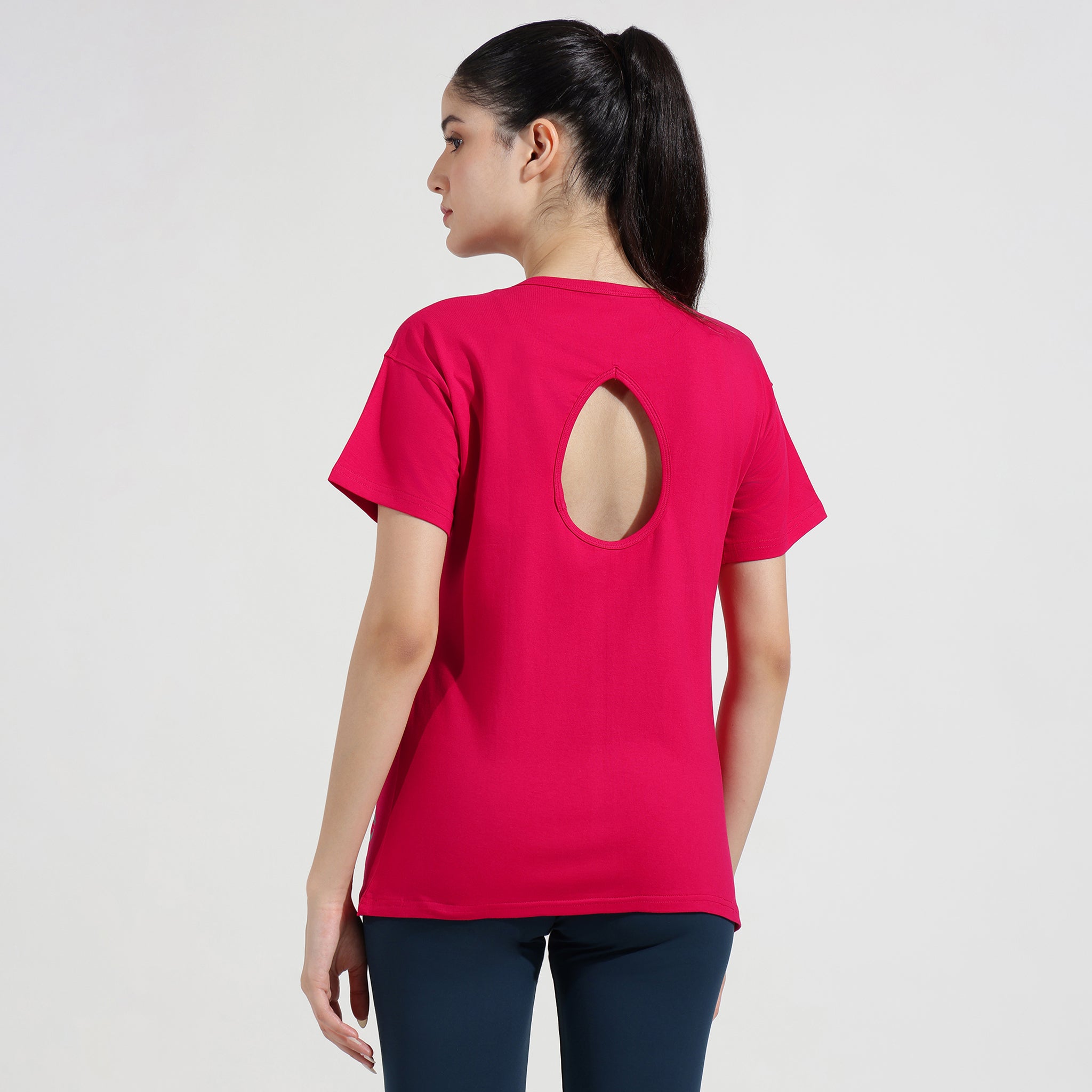 Women’s Rusia Pink Cotton Tee