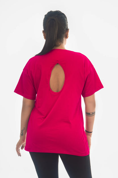 Women’s Rusia Pink Cotton Tee